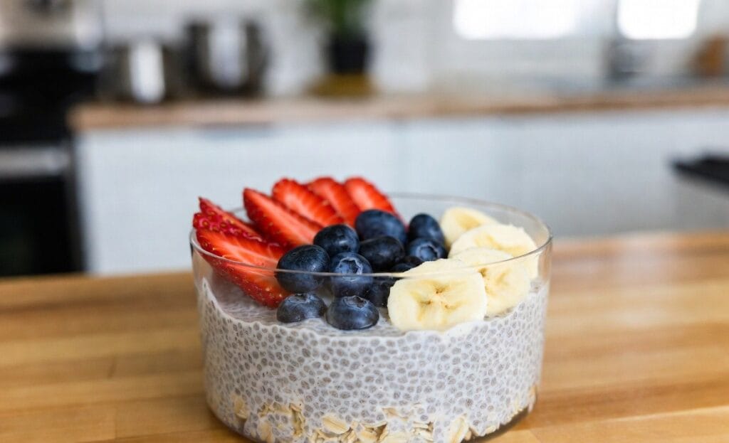 Tropical Smoothie Chia Oatmeal Pudding Recipe