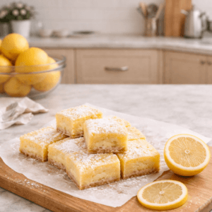 Lazy Day Lemon Cream Pie Bars Recipe
