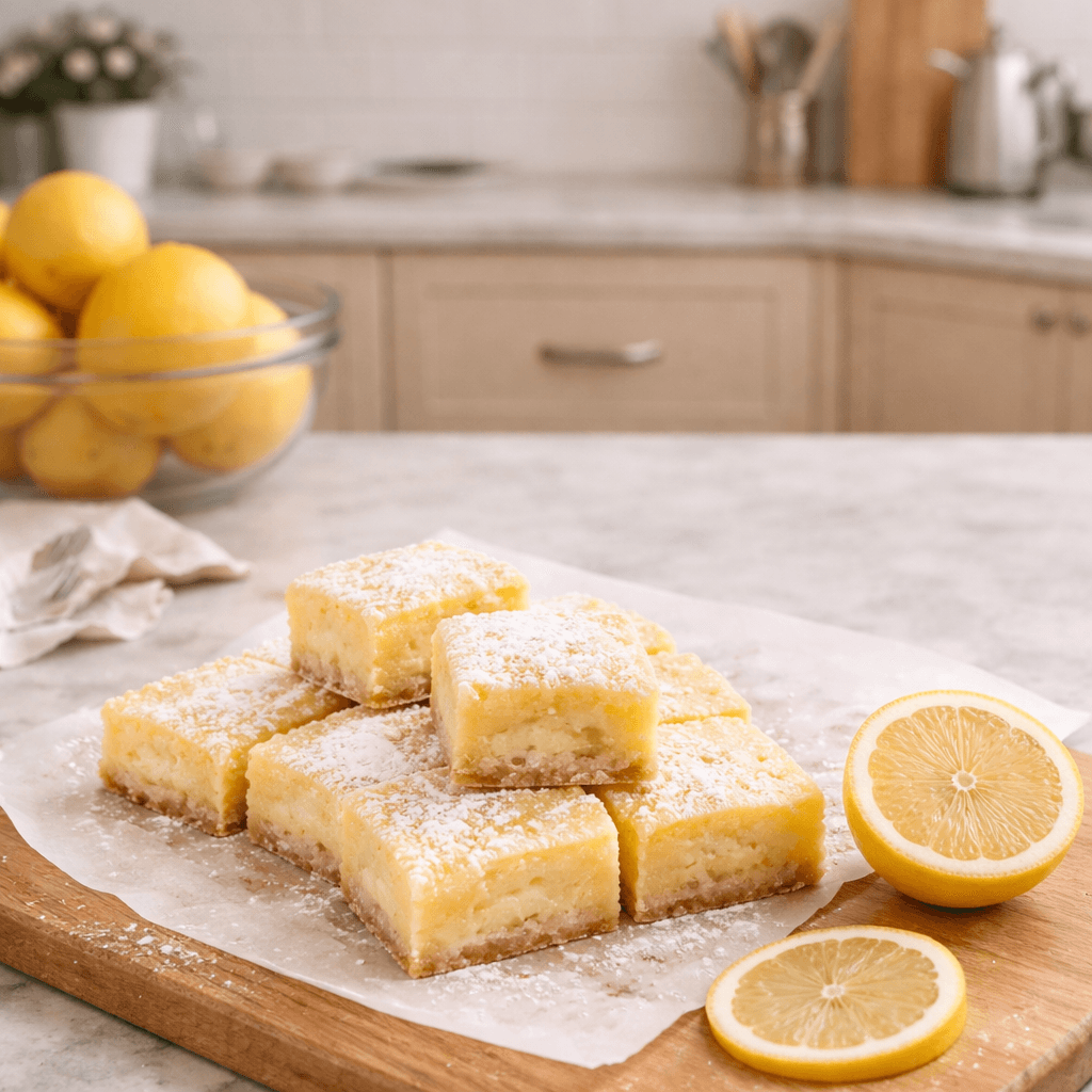Lazy Day Lemon Cream Pie Bars Recipe